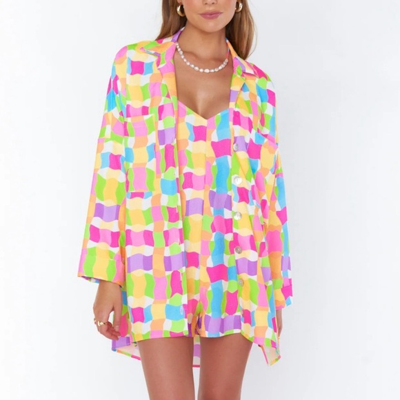 Show me your mumu Johns button down shirt in beach picnic size extra extra large - Picture 1 of 5